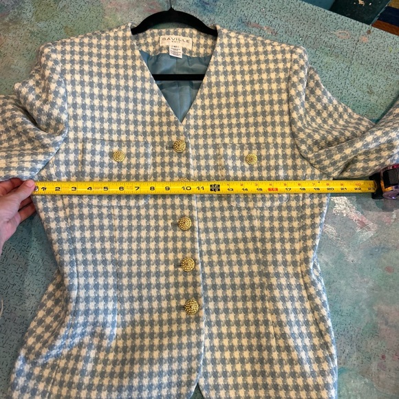 90s Blue Houndstooth Suit - Picture 12 of 16